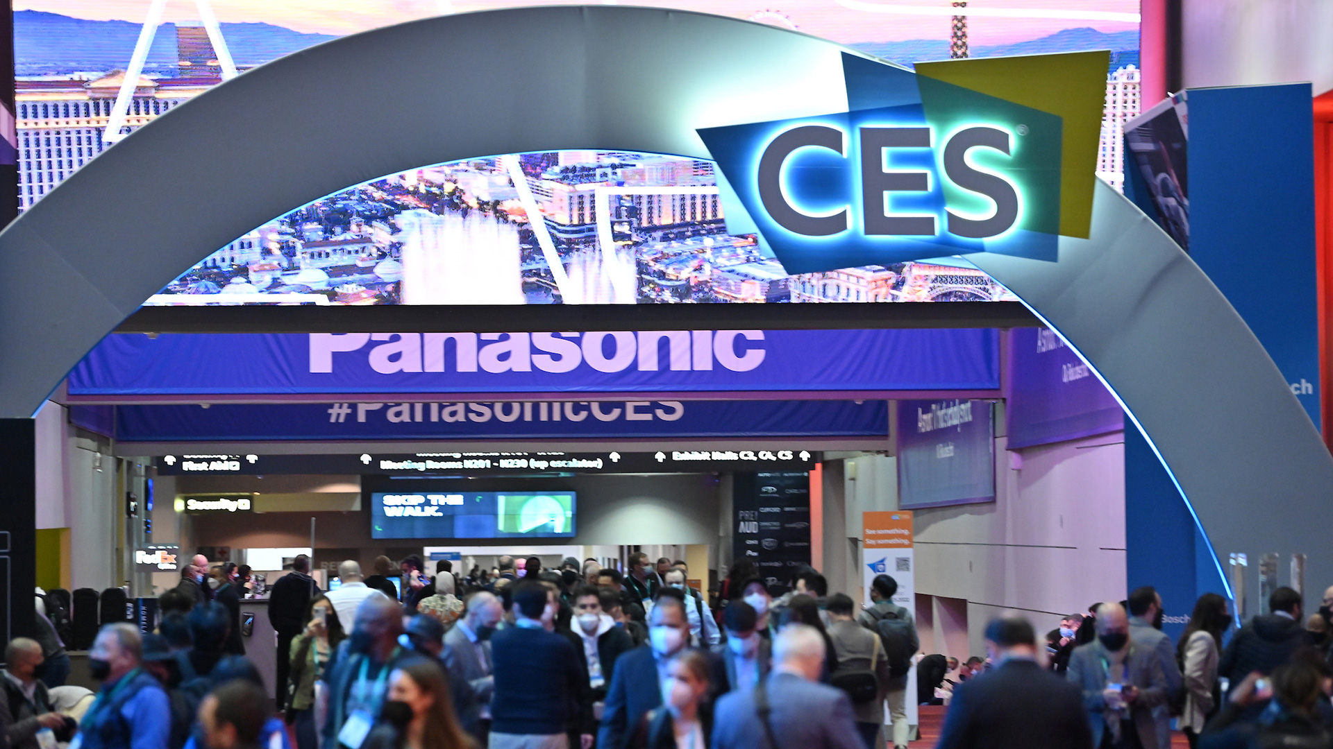 CES show floor