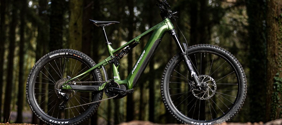 The 2024 Merida eOne-Sixty 675 e-MTB on the trail