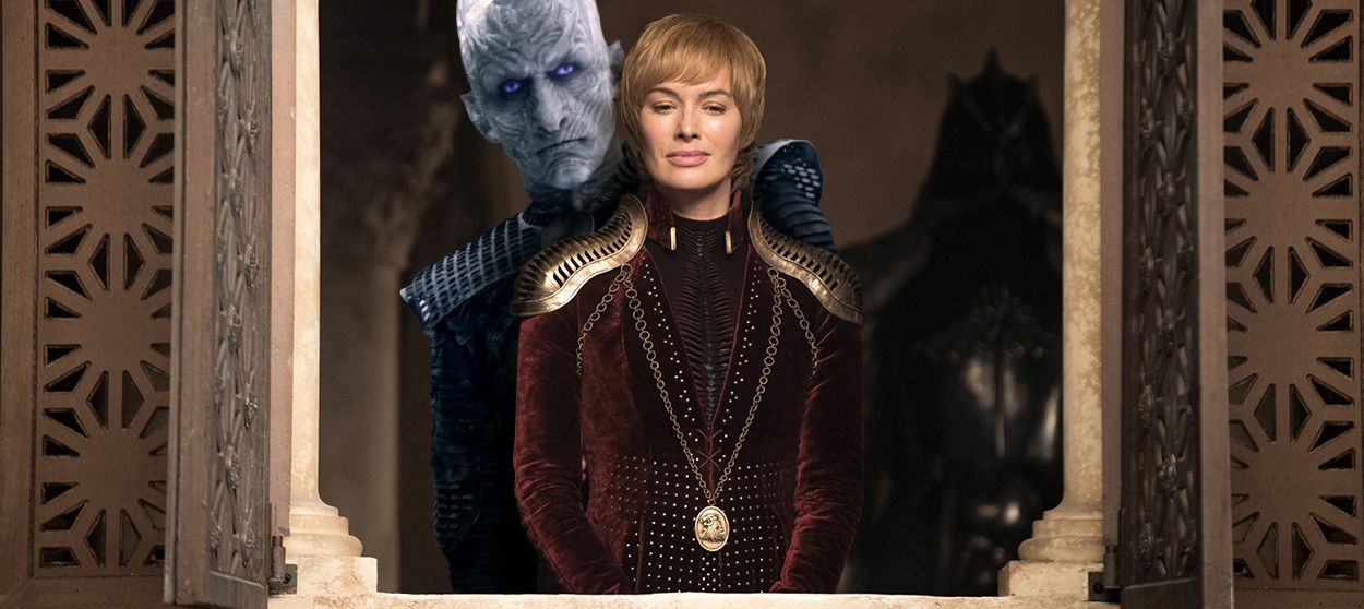 Lena Headey and the Night King.