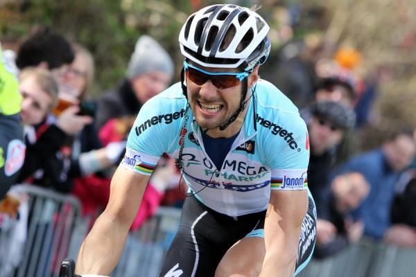 Tom Boonen (Omega Pharma - QuickStep) grits his teeth