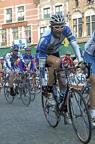 George Hincapie (Discovery Channel) happy at the start