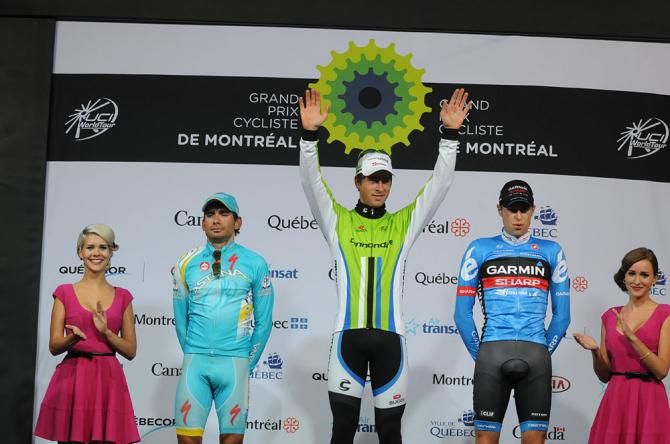 Peter Sagan (Cannondale) on the podium in Montreal