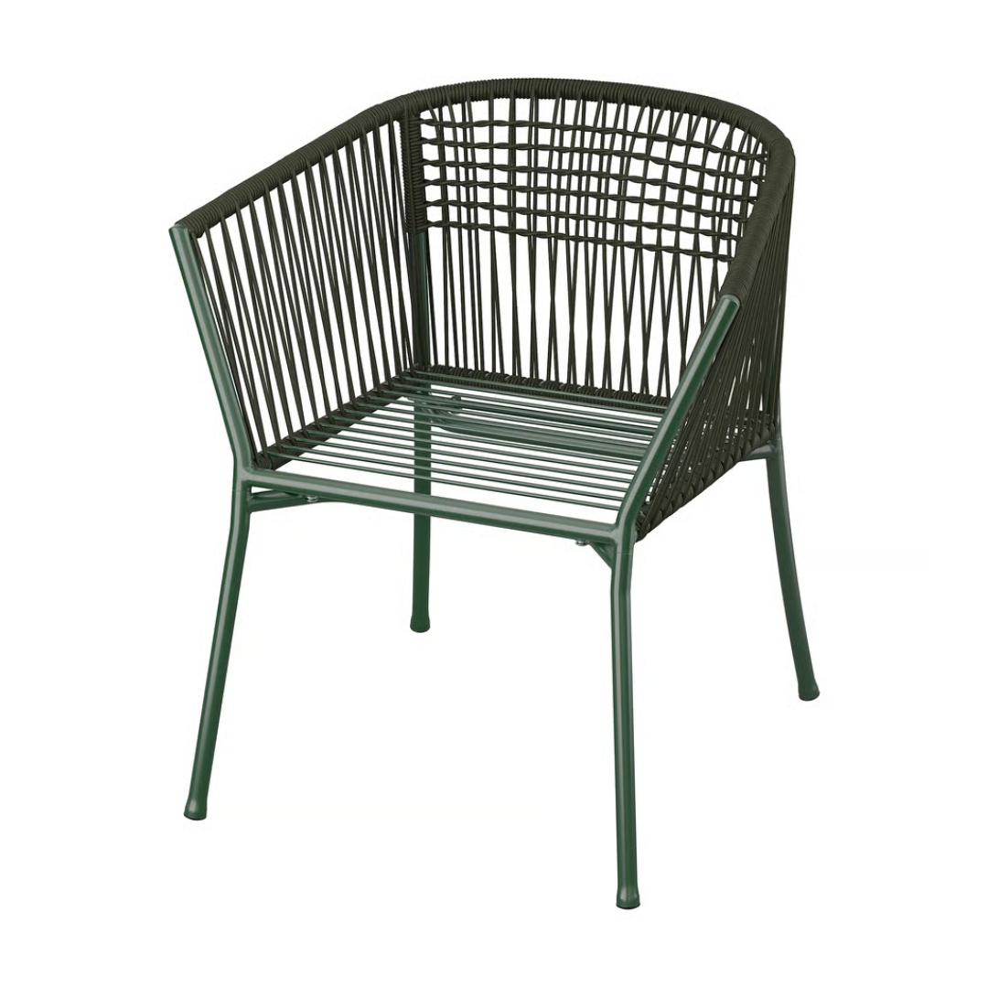Seger&amp;Ouml;n Armchair, Outdoor - Dark Green