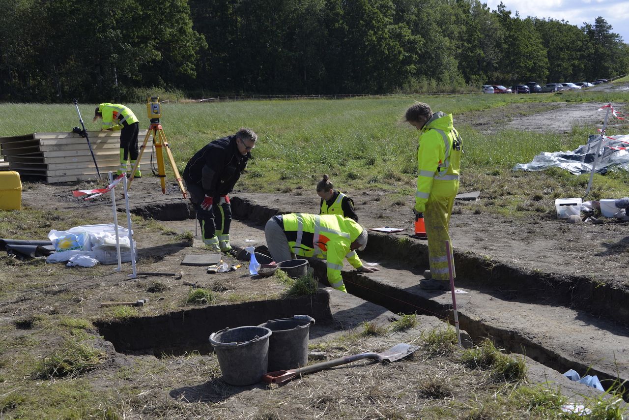 Archaeologists did a test excavation of the Viking ship in 2019.