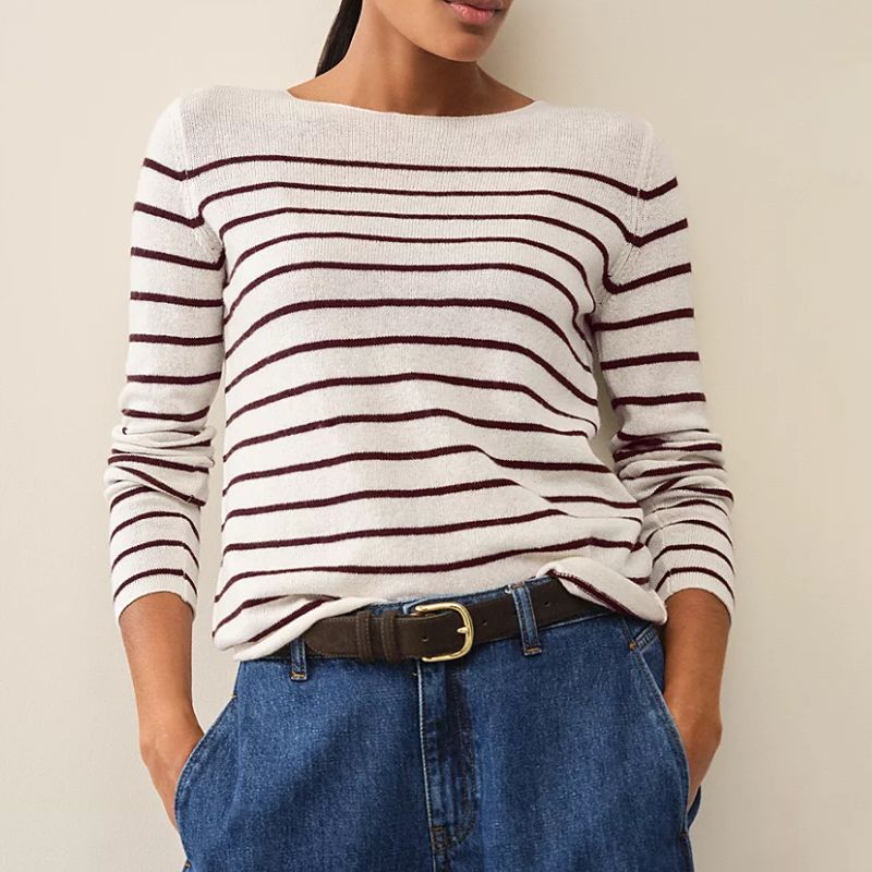 The White Company striped tops and jumpers