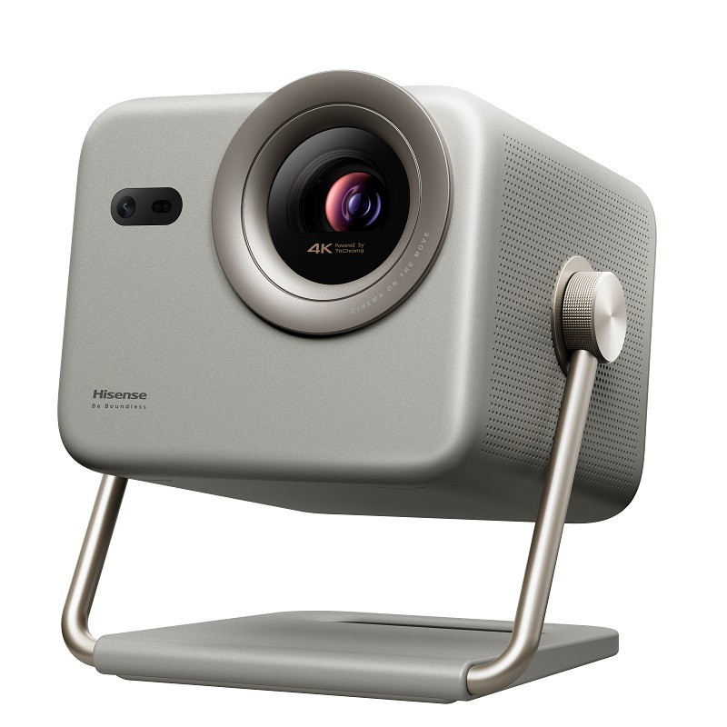 Hisense M2 Pro projector on a white background.