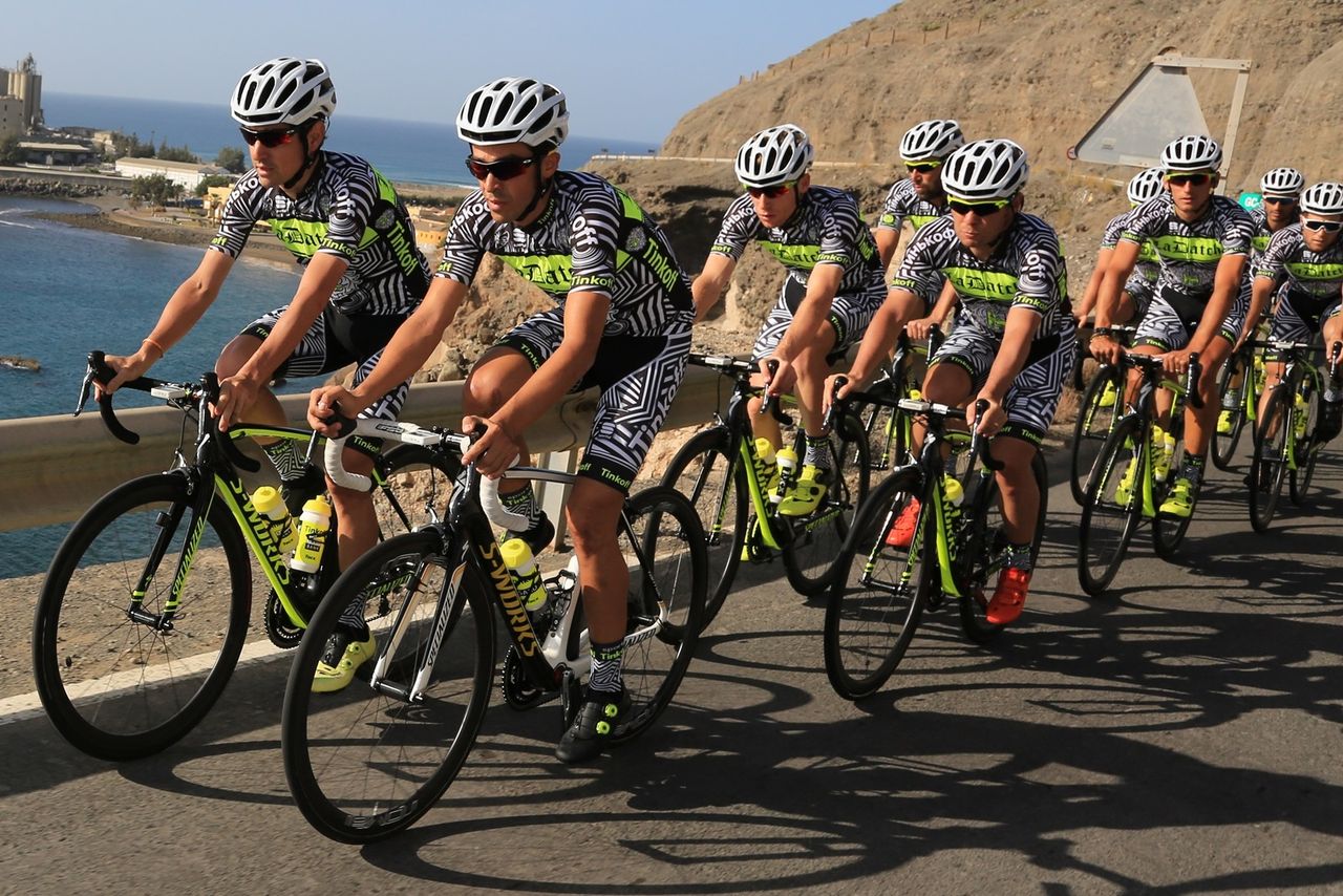 Tinkoff-Saxo out riding in Gran Canaria