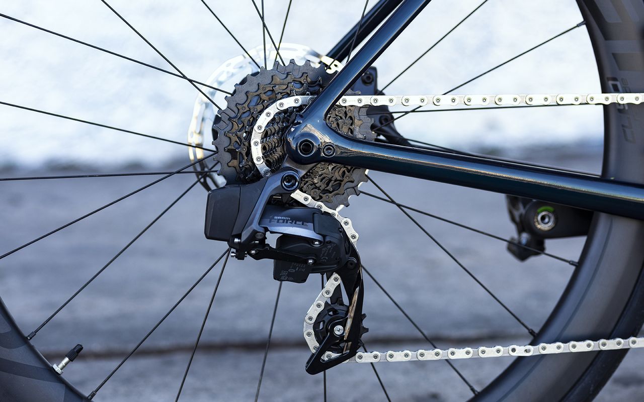 There is only one rear derailleur model, which is compatible with all cassette options and both 1X or 2X setups