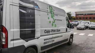 Pro Print Solutions branding on a van