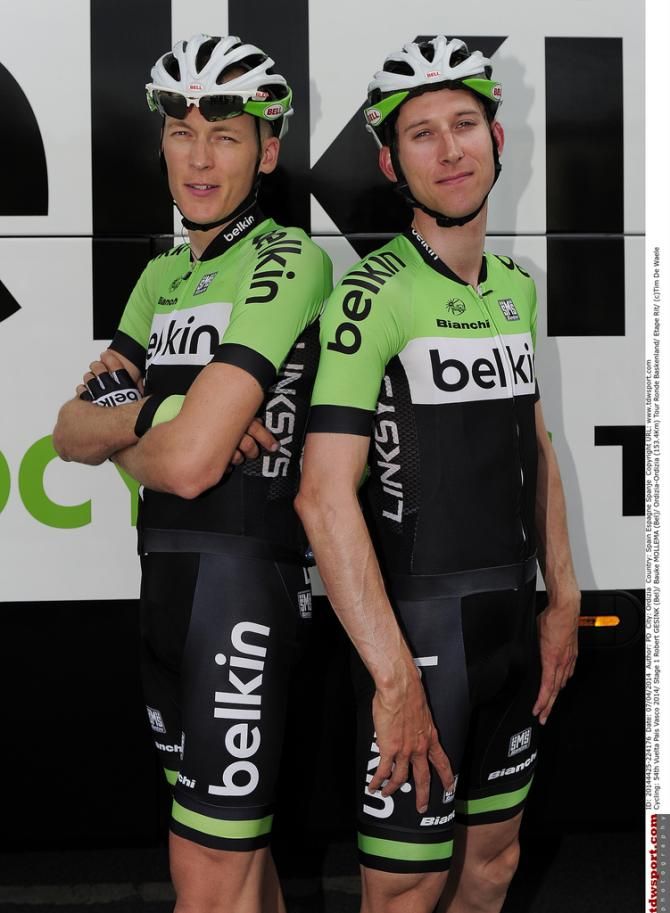 Robert Gesink and Bauke Mollema (Belkin)