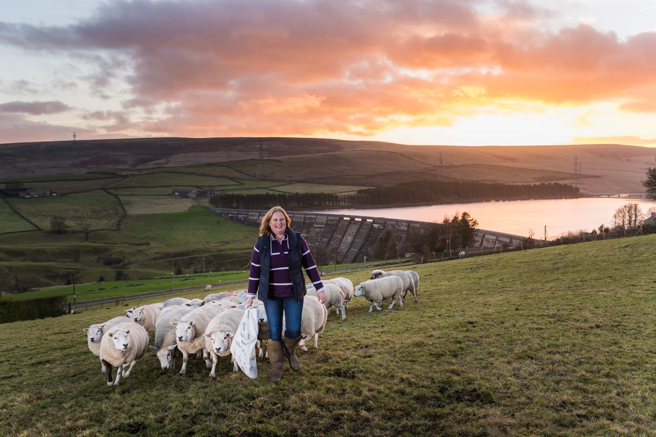 Rachel Hallos, beef and sheep farmer, West Yorkshire; Photograph: Jonathan Pow/Country Life Picture Library PUBLISHED: March 13 2019