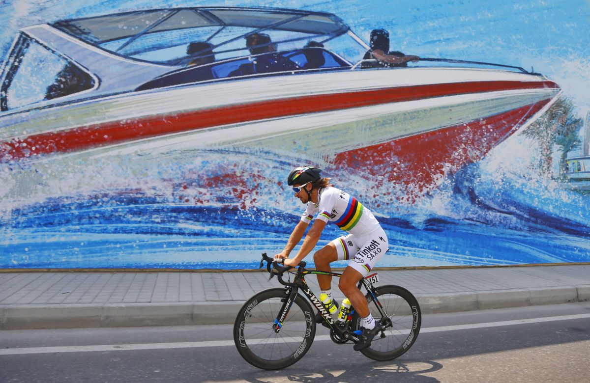 Peter Sagan and a speedboat