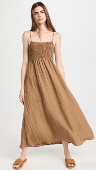 woven maxi dress