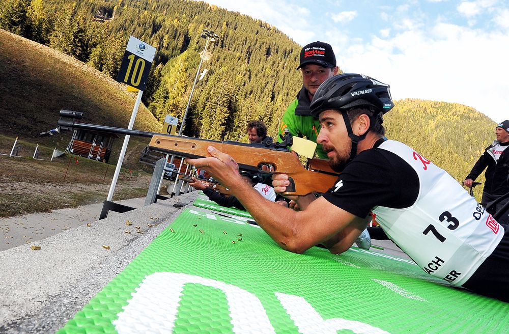 Peter Sagan takes aim