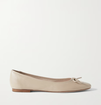 Bow-embellished leather ballet flats, £195 | Porte &amp; Paire