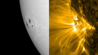 AR 13664 / 13697 rotating back into view, observed by NASA's Solar Dynamics Observatory
