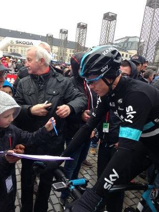 Chris Froome at the start
