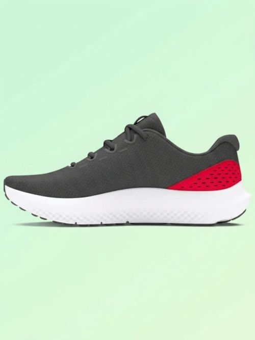 Under Armour Men's Charged Surge 4, Castlerock/Red