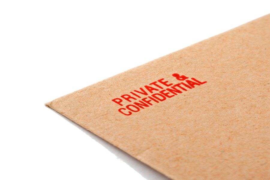 Private &amp;amp; Confidential envelope