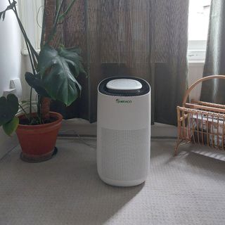 meaco air purifier being tested at home