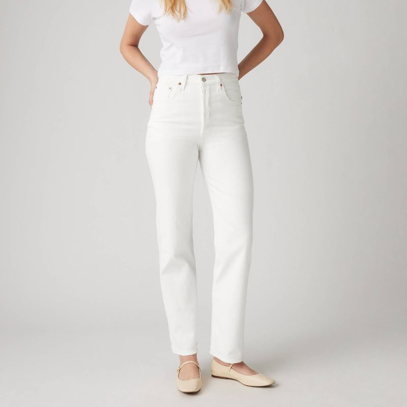 Levi's Ribcage Jeans in white