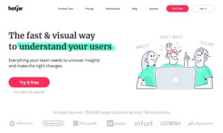 User testing software: Hotjar