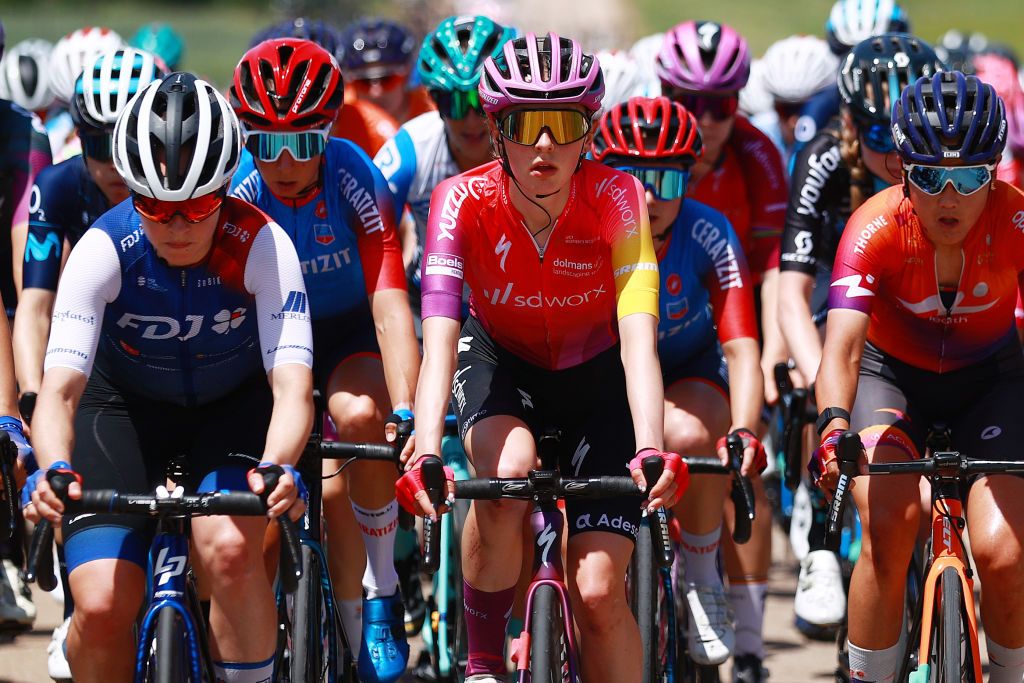 ARANDA DE DUERO SPAIN MAY 19 Anna Shackley of United Kingdom and Team SD Worx competes during the 7th Vuelta a Burgos Feminas 2022 Stage 1 a 1219km stage from Pedrosa del Prncipe to Aranda de Duero VueltaBurgos BurgosFem on May 19 2022 in Aranda de Duero Spain Photo by Gonzalo Arroyo MorenoGetty Images