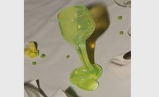 lime green glassware by Completedworks