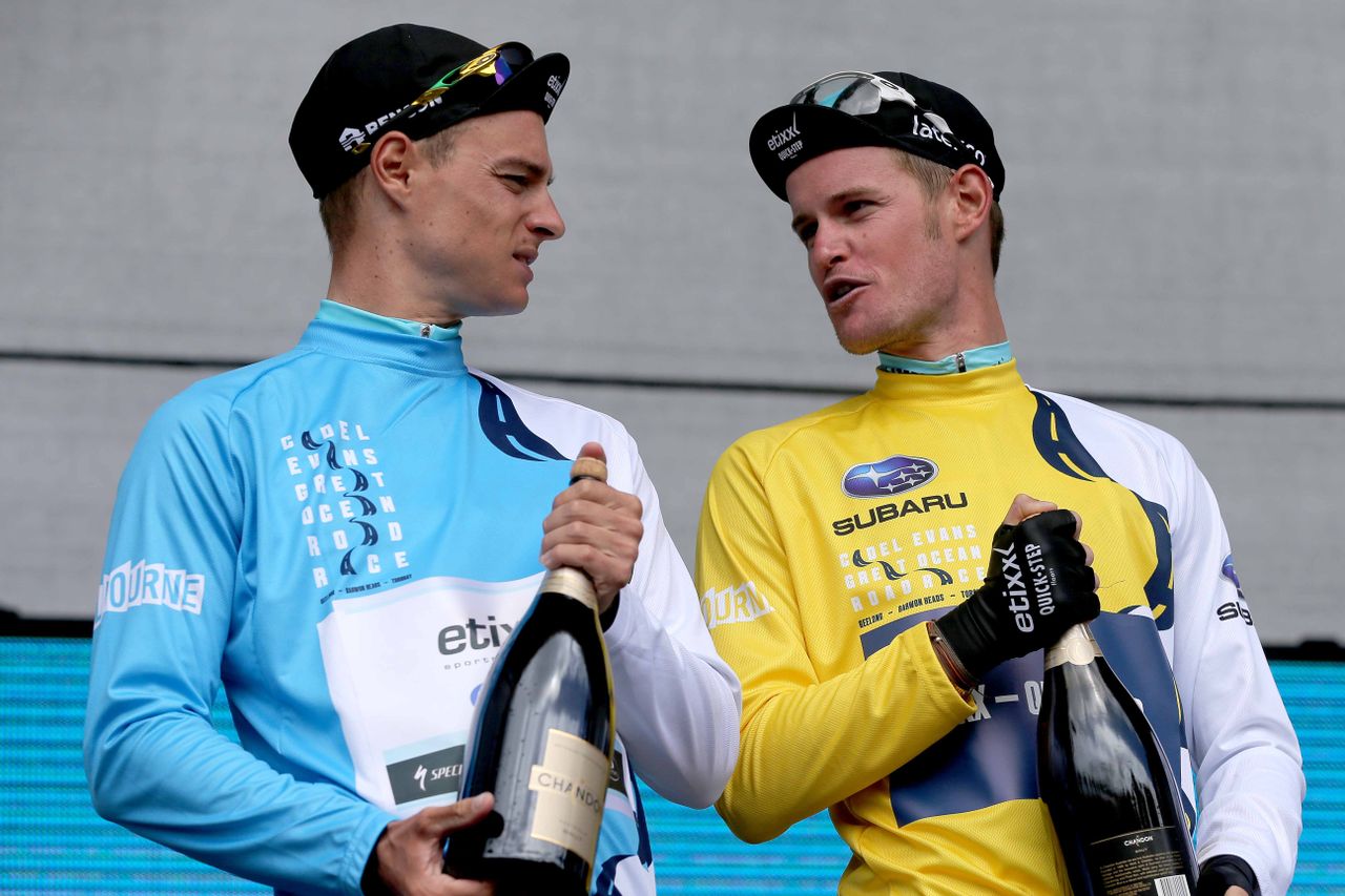 Gianni Meersman and Maxime Bouet (Etixx-Quick Step) talk champagne tactics