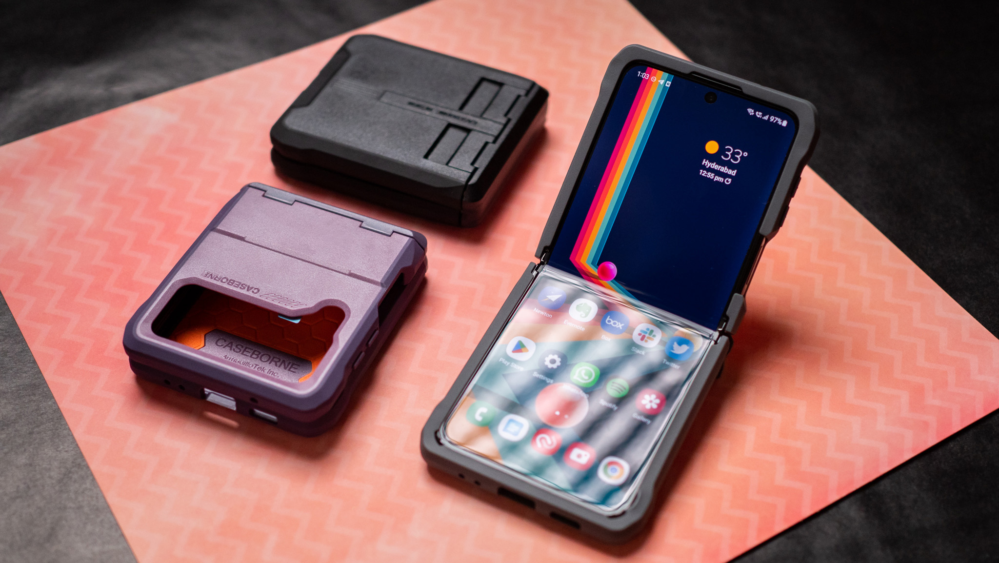 CaseBorne V rugged case for Samsung Galaxy Z Flip 4
