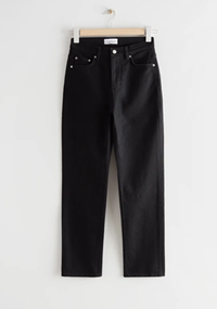 Favorite Cut Cropped Jeans in Black, Were £65