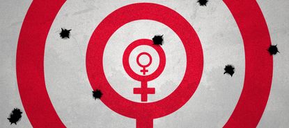 The female symbol as a target.