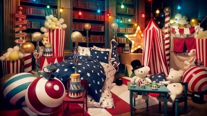 room filled with kids decor from H&M Home x Save the Children collection