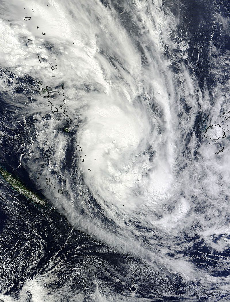 Tropical Storm Daphne as seen by NASA Terra satellite