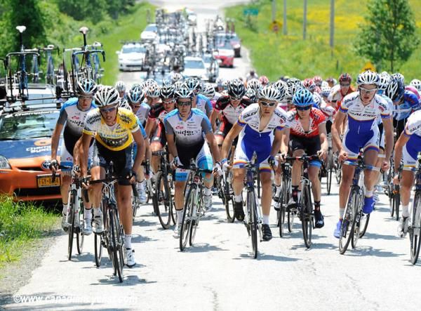 Lyttle went to the front on the second KOM.