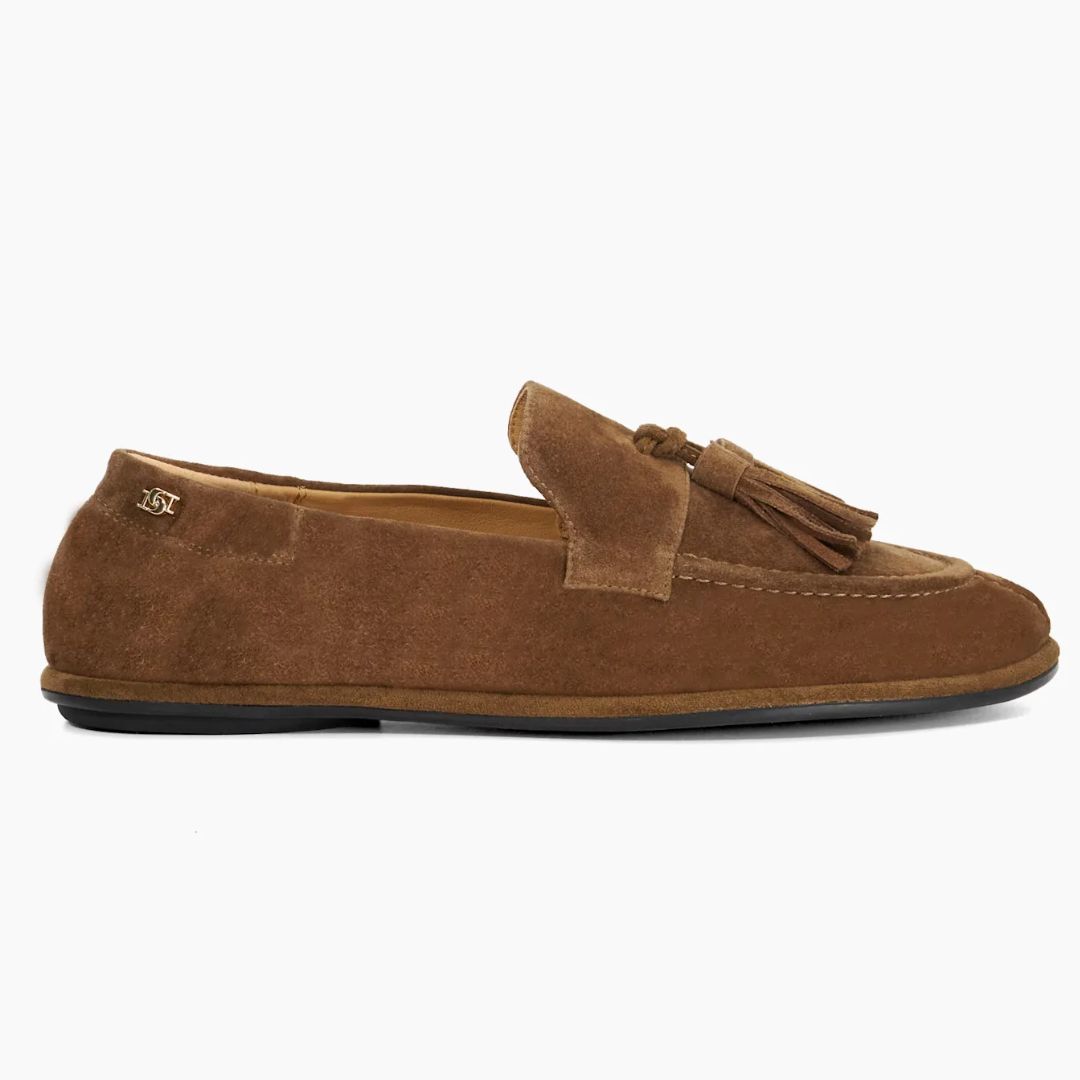 Dune Groundling Suede Tassel Loafers