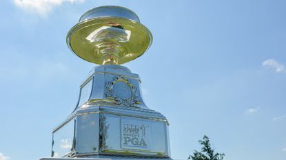 The KPMG Women's PGA Championship trophy