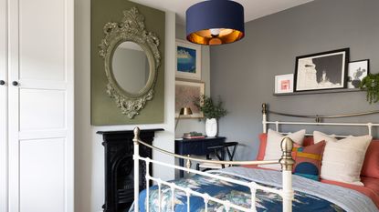 Andrea Wilson's guest bedroom has had a warm and colourful makeover