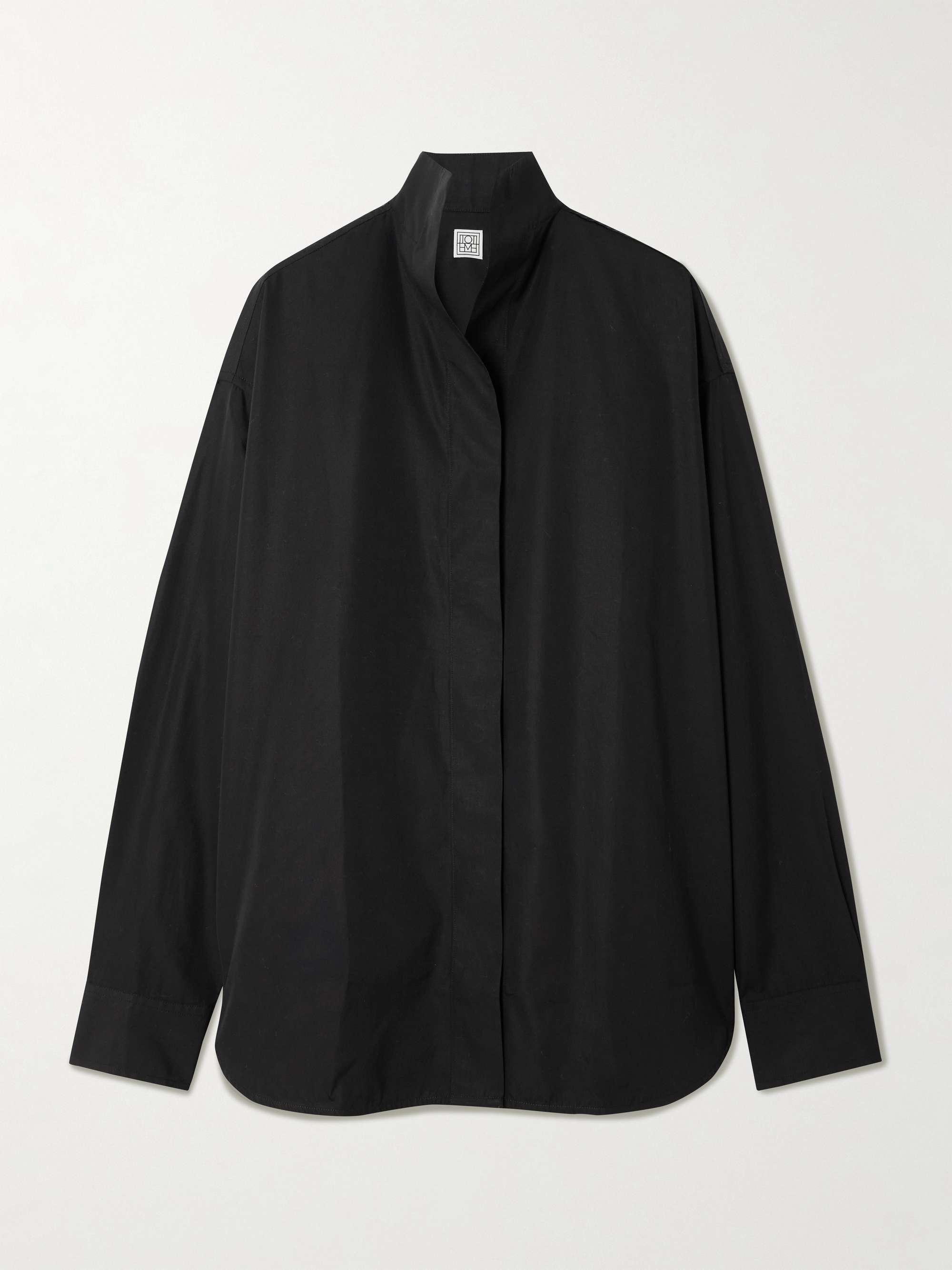 Sharp Oversized Cotton-Poplin Shirt