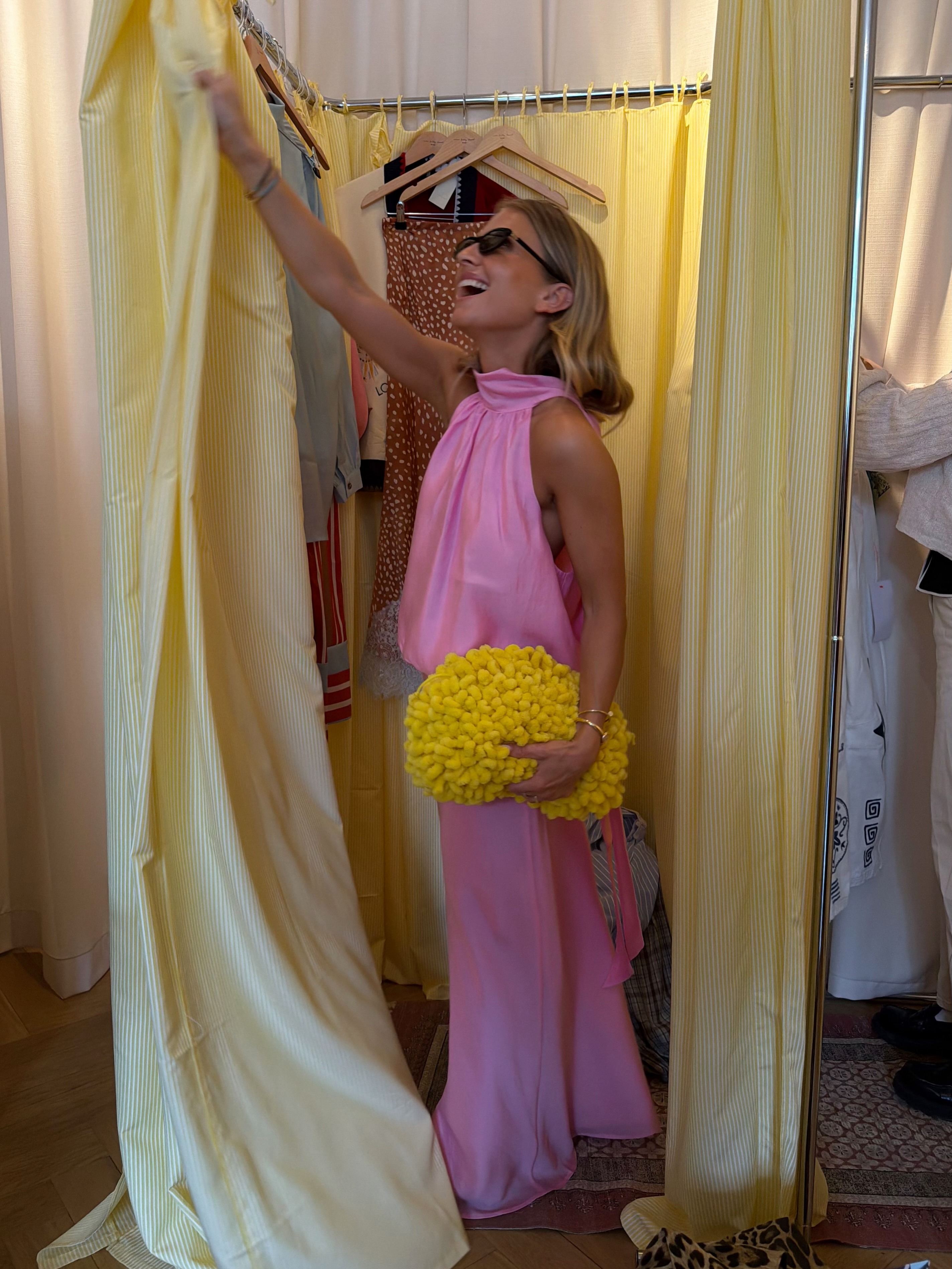 oliviatps wears a Dated Y2k Colour Trends 2026, She wears barbie pink.