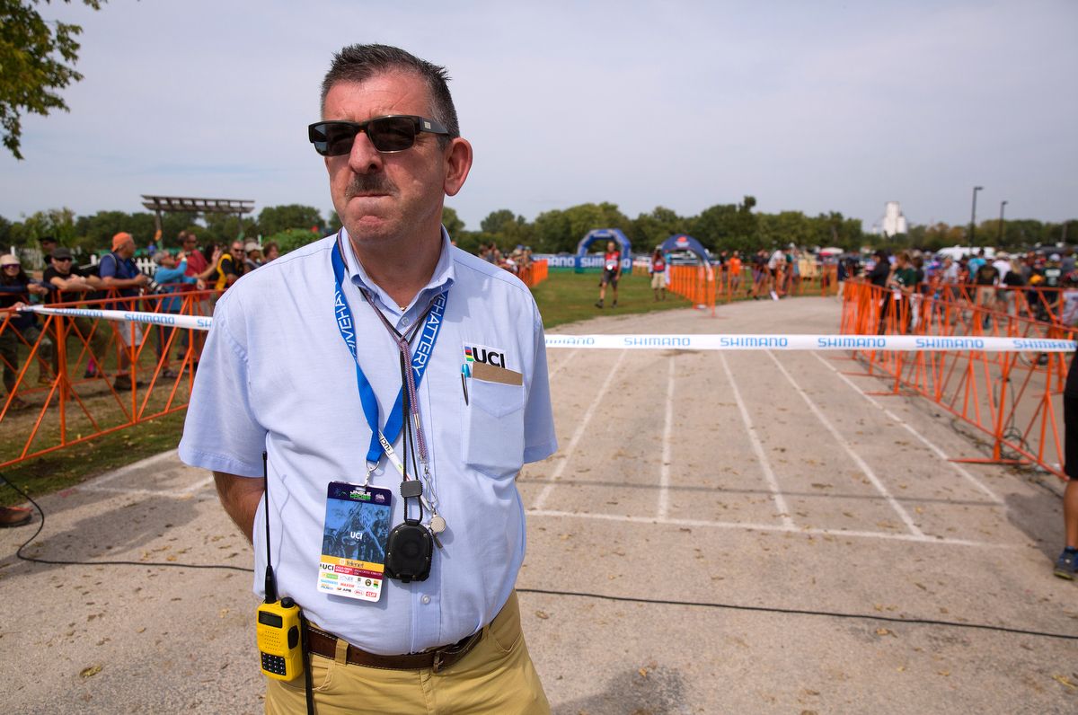 Philippe Mari&euml;n of the UCI was on hand for the race
