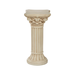 A traditional Corinthian column pedestal