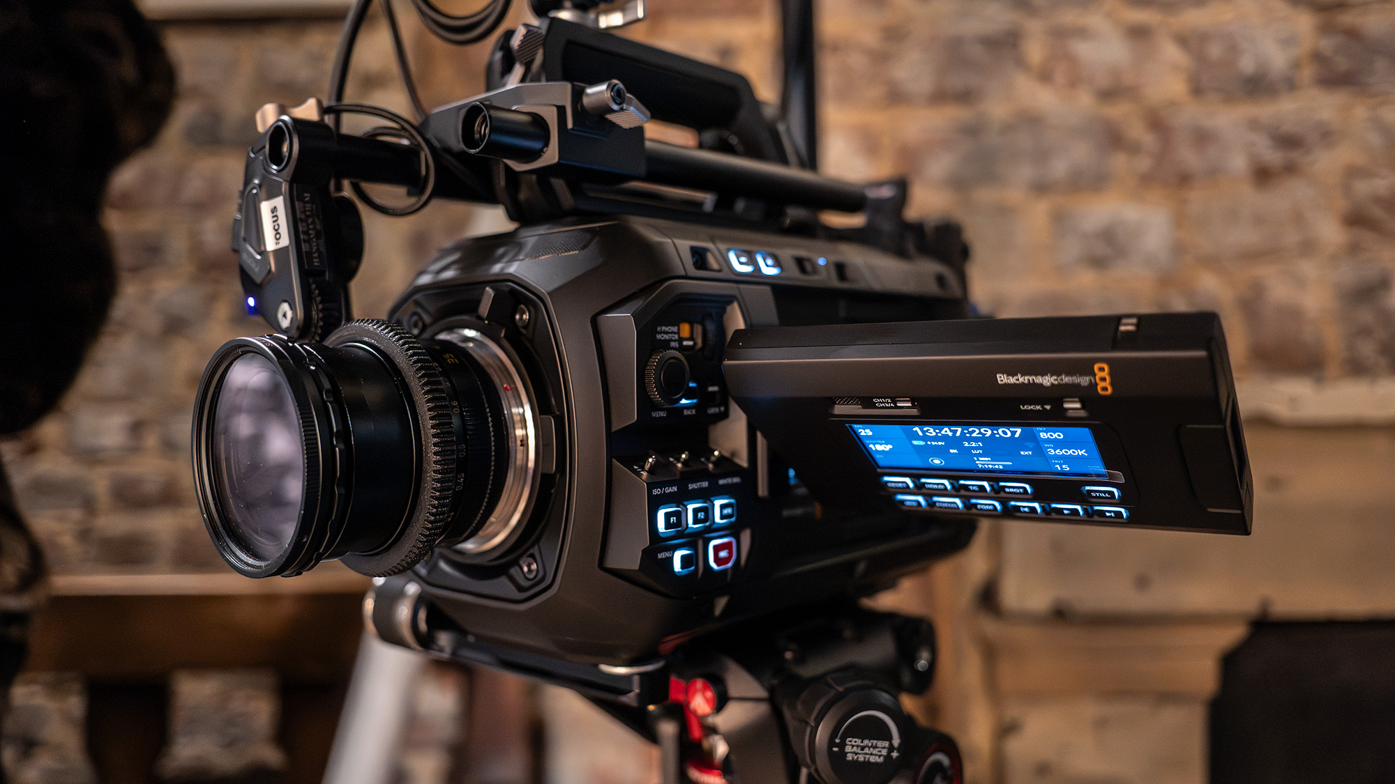 Blackmagic camera during filming of Musik