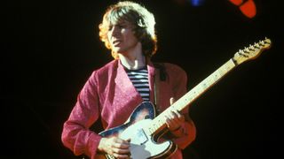  Andy SUMMERS and POLICE, Andy Summers performing live onstage, playing Fender Telecaster guitar
