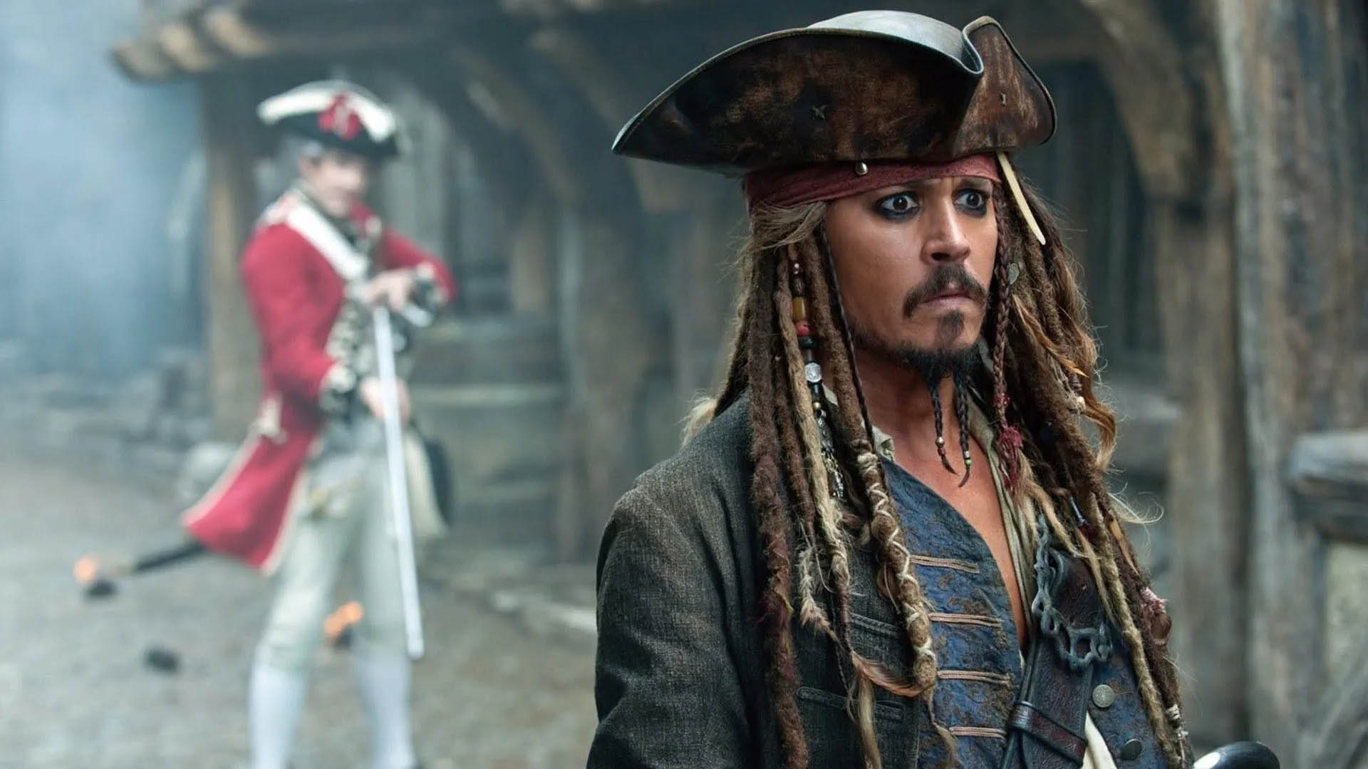 Johnny Depp in Pirates of the Caribbean