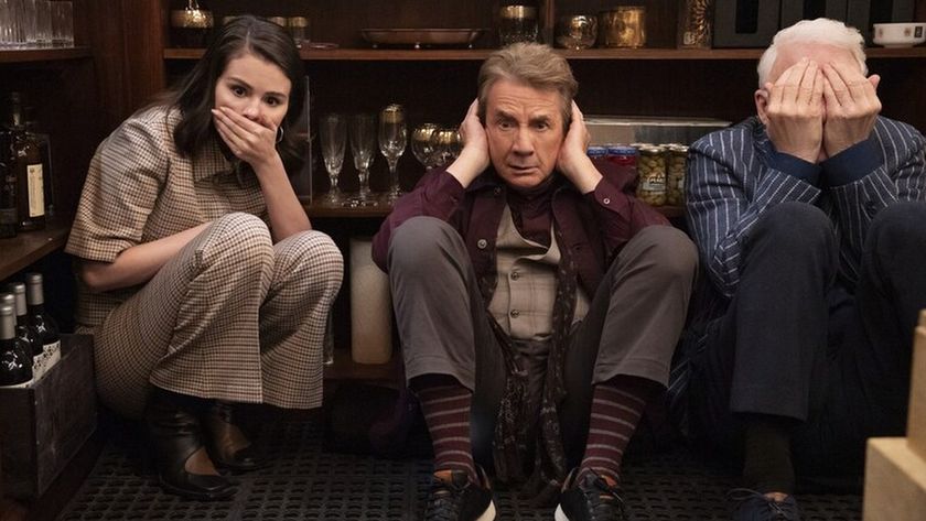 Selena Gomez, Martin Short and Steve Martin in Only Murders in the Building season 5