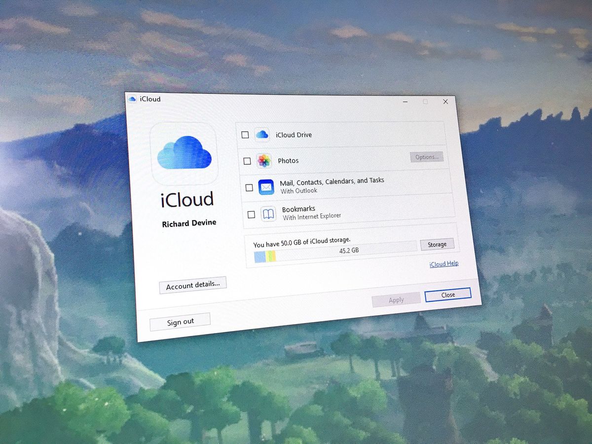 iCloud on Windows 10