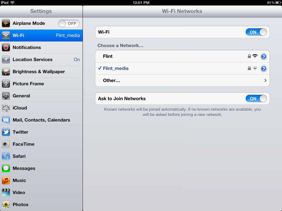 how do i fix my email settings on my ipad