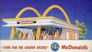 McDonald's ad that says 'look for the golden arches'