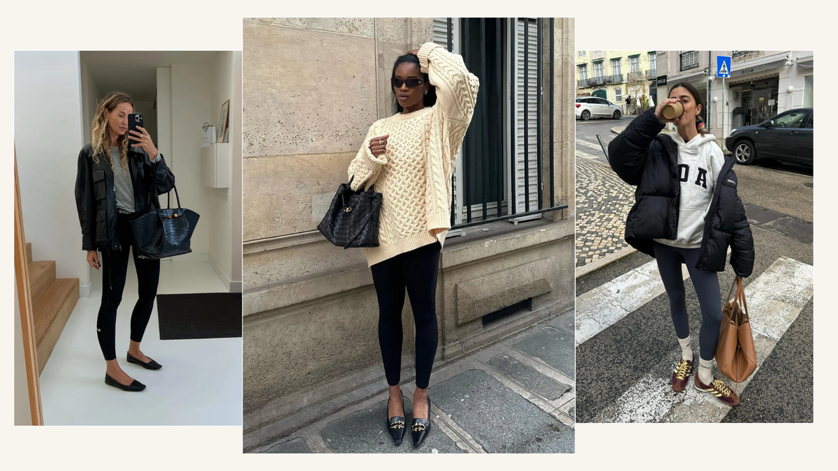 I'm All About Comfy Yet Polished Outfits Right Now—5 Chic Looks With Leggings That Fit the Bill